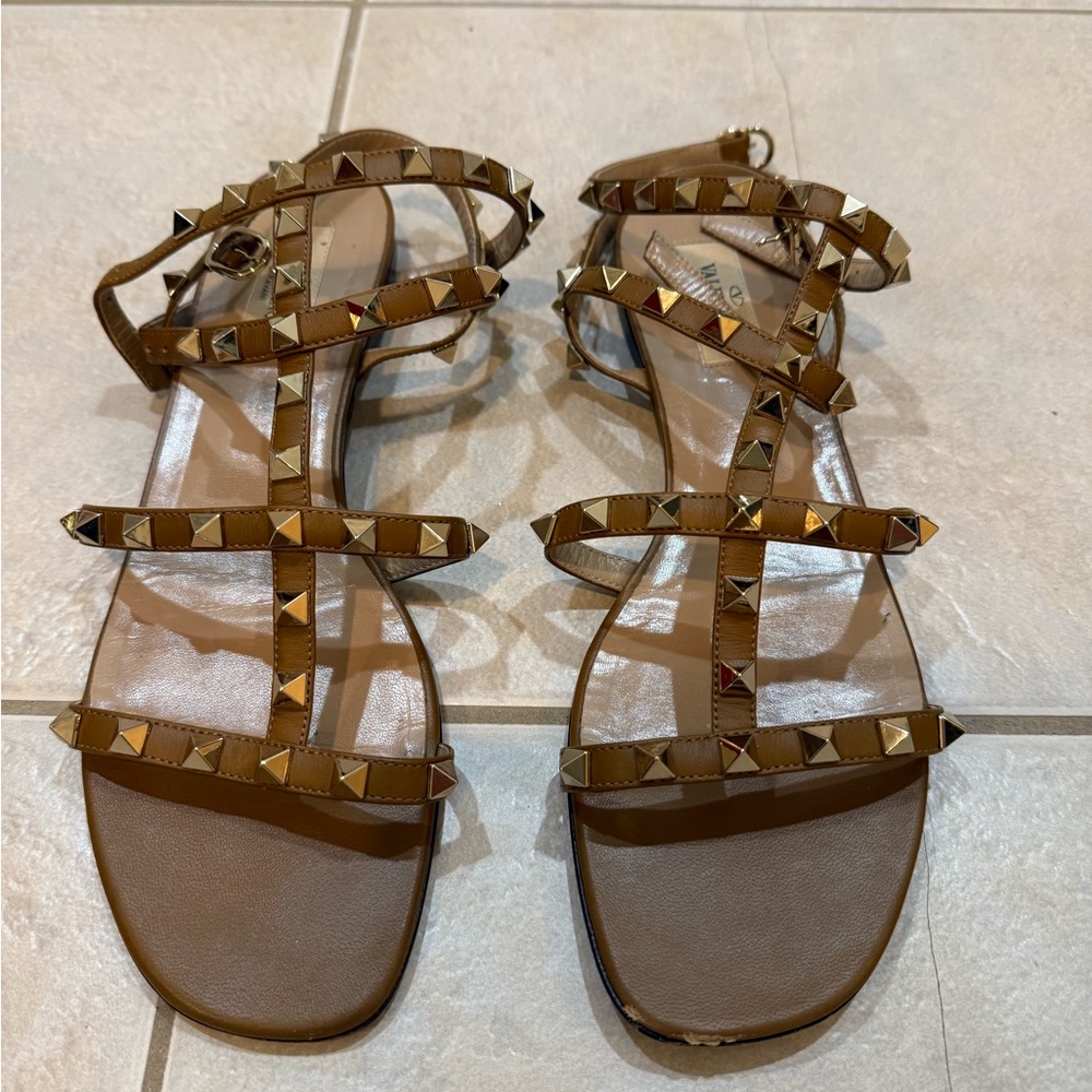 Valentino Rockstud Gladiator Sandals